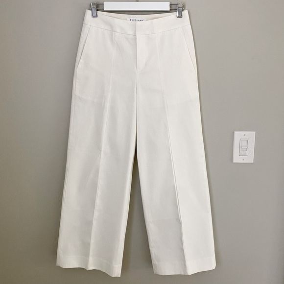 NWOT Everlane Limited Release: The Wide Leg Structure Pant White - Picture 8 of 16